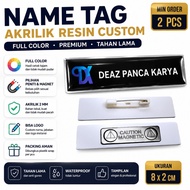 Name Tag / Name Tag / Chest Name / Acrylic Engraved Name Tag / Name Tag Pin / Name Tag Magnet
