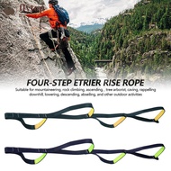 FLYTOP Four-step Rock Climbing Rise Rope Ladders Ascending Sling Mountain Deck Ladder Foot Pedal for