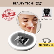 Smart UV Mirror LED Makeup Mirror Portable Mini Mirror Sunscreen Detection UV Camera Rechargeable LE