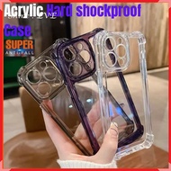 IPHONE 15 PRO MAX 15 PLUS 14 13 PRO MAX 12 11 Acrylic Lens protector shock proof phone casing cover case