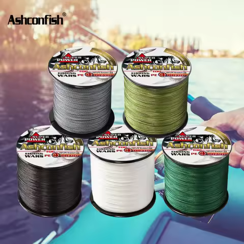 Ashconfish Braided Line 4 Strands 500M 1000M Japan Multifilament 6-100LBS Test Braided Wire Ocean Se