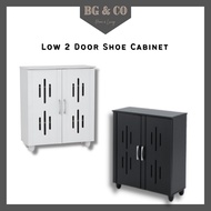 HASTING Low 2 Door Shoe Cabinet 2 Door Shoes Cabinet 2 Door Shoes Rack Shoe Rack Almari Kasut Rak Kasut Kabinet Kasut