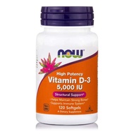 Original NOW Foods Food Vitamin D3 5,000 IU Contents 120/240 Softgels Vitamin Bone