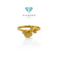 Apple 23K Gold Ring - Diamond Jewelry