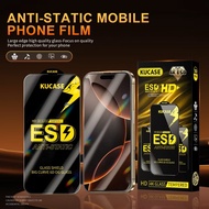 LAYAR Tempered Screen Protector GLass Clear and Privacy Anti Spy Anti Static Full Cover ESD Compatib