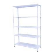 ชั้นวางของเหล็ก 5 ชั้น ชั้นวางอเนกประสงค์ 40x120x200 cm สีขาว