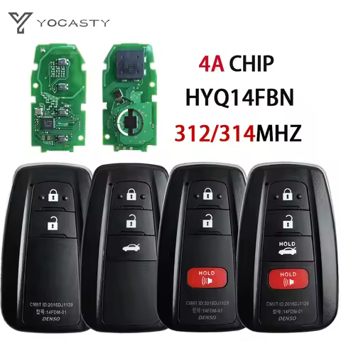 YOCASTY For USA Brazil Market 312/314 MHZ OEM PCB For Toyota Corolla Cross 2018 - 2021 4A Chip 8990H