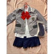 Tokyo Ghoul Touka school uniform cosplay skirt with wig