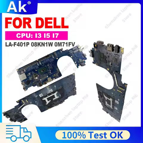 LA-F401P Laptop Motherboard for DELL Latitude 5490 With I3 I5 I7-7th/8th Gen CPU LA-F401P Mainboard