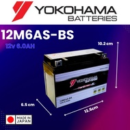 12M6AS-BS BATTERY YOKOHAMA YAMAHA SUZUKI MODENAS MR2 DEMAK DTM150 BATERI GEL
