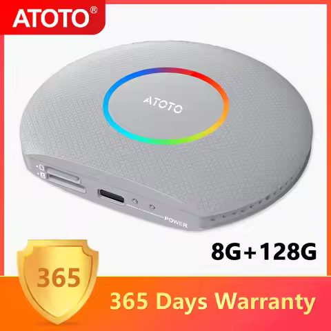 ATOTO Wireless Apple Carplay Adapter Car Android System AI Box Ring Kit Smart Android Auto USB Bluet