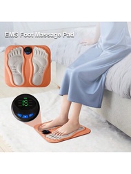 1入組EMS足部按摩墊可充電無線3D足底按摩器電動足底按摩墊放鬆雙腳