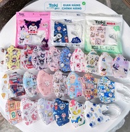Set 100 cái khẩu trang 5D mask TAKI VẢI LỤA CAO CẤP SẮC NÉT cho bé 0-11 tuổi kiểu dáng mới nhiều họa