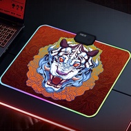 Animation Game Luminous Mouse Pad, LED Streamer Flashable Flash Anti-Slip Rubber Sole, Can Be Used F