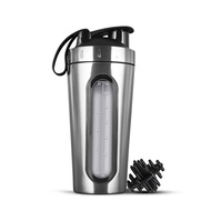 Shaker Bottles for Protein Mixes Stainless Steel Protein Shaker Not Stays Cold/Hot Visible Window Me