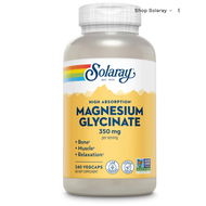 Solaray High Absorption Magnesium Glycinate 350 mg.