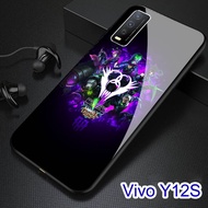 Softcase Glas Kaca- Mobile Legend -Vivo Y12S -S20 - Casing Hp- Vivo Y12S - Pelindung hp-Case Handpho