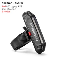 ROCKBROS Bicycle Light Waterproof Bike Taillight LED USB Rechargeable Safety Back Light Riding Warni