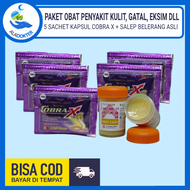 Paket Salep Belerang Zwafel Sulfur Asli + Kapsul Obat Gatal Penyakit Kulit Eksim Scabies Tinea Panu