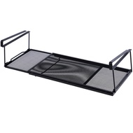 Extendable Steel Under Cabinet Organizer Shelf Under Desk Storage Rack Multipurpose Kitchen Hanging