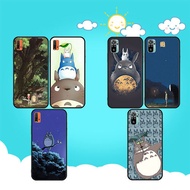 soft black Huawei P10 P10 Lite P20 P20 Lite P20 Pro P30 P30 Lite P30 Pro Totoro Anime phone case