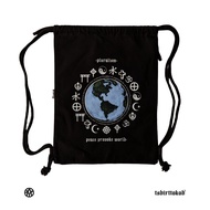 PEACE PROVOKE WORLD 02 DRAWSTRING BAG