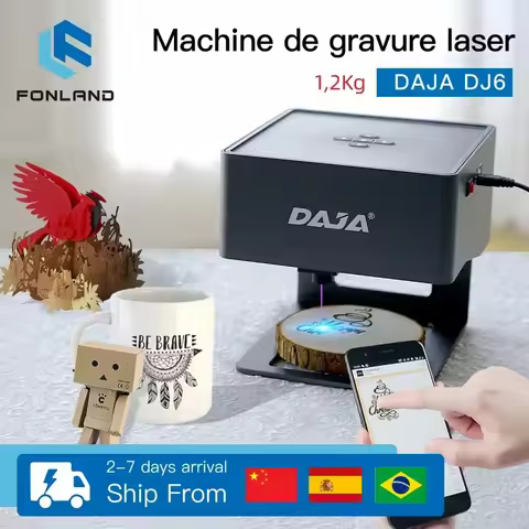FONLAND DJ6 Laser Engraver CNC DIY Laser Engraving Machine 3000mw Fast Mini Logo Marking Food Printe