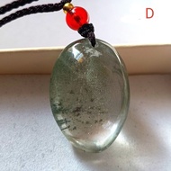 Pure Natural Crystal Color Phantom Green Phantom Raw Stone Pendant Natural Crystal Hanging Ornament 