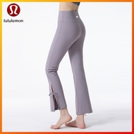 Lululemon Yoga Pants cross high waist back pocket flare pants quick drying fitness pants 9023