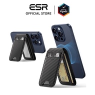 ESR ที่ใส่บัตรติดหลังมือถือแบบตั้งได้ รุ่น HaloLock Vegan Leather Wallet Stand by Vgadz