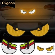 C5GOON 2Pcs Universal Car Reflector Sticker Safety Warning Mark High Reflective Eyes Sticker D2O7