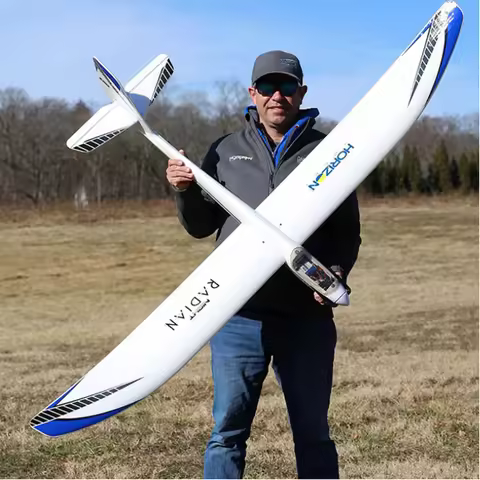 Horizon Hobby Night Radian 2.0m RC Glider Airplane Brushless Motor Colorful LED Lights 15 Min Flight