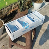 40cm Aquarium gutter Filter with overflow pipe output | Aquarium gutter filter | Filter gutter