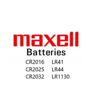 MAXELL LITHIUM BATTERY CR2016 CR2025 CR2032 LR41 LR 44