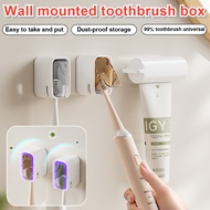 [Space-saving/Easy to clean] Minimalist toothbrush holder with lid / Bathroom toothbrush storage rac