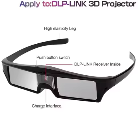 DLP 3D Active Shutter Glasses for Optoma Epson/Sony LG Acer DLP-LINK Projectors Gafas 3D Optoma DLP 