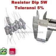 Resistor 47R 47 ohm 47ohm 47 R 5 watt 5watt 5% 5w  