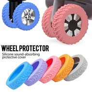 4/8PCS luggage wheel replacement rubber Trunk Wheels Protection Cover Silent Luggage Wheel Rubber Sleeve Travel Box