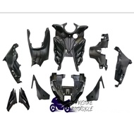 LC135 V2-V6 Original Yamaha Hly Inner Cover Set Black Hitam CoverSet inner FULL SET INNER V2 V3 V4 V