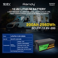 Randy&EVE Energy แบตเตอรี่LiFePO4 12.8V 50AH-300AH แบตเตอรี่ลิเธียมเกรดA ประกัน5ปี อายุการใช้งาน10ปี
