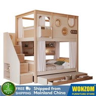 kids with Pull Out Storage Bed|Kids Bunk Bed