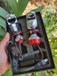 Ánh Sáng Mạnh Mẽ: Đèn Pha LED Ô Tô Xe Máy V80 H4-J45 - 100W Bản Cao Cấp Cắt Sáng Chống Chói Mẫu Mới