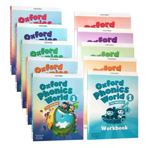 2 Book Children In English Teaching Oxford Phonics World Level 1/2/3/4/5 Reading Books + Workbooks B