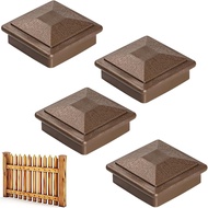 Penutup Tiang, Penyokong Tiang Pagar Kayu 4X4 (sebenar 3.5" x 3.5") Penutup Tiang Plastik Kalis Air 
