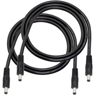 DC to DC Cable,3FT 18AWG DC 5.5MM x 2.1MM Male to Male Plug Power Adapter Cable for LED, CCTV, Car, 