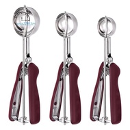 Cookie Scoop for Baking Set of 3, Ice Cream Scoop Stainless Steel, Cookie Dough Scoop, Cupcake Scoop