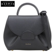 Polène Numero Un Nano 皮革兩用斜背包，女士款，黑色 [二手]