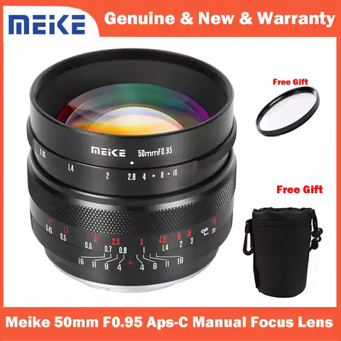 Meike 50mm F0.95 Standard Aperture Manual Focus Fixed Lens APS-C for Sony E/ Fuji X/ M43/Canon EFM/ 