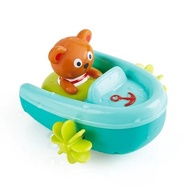 German Hape Teddy Bear Padding Water Pull Back Boat Bath Toys Water Toys Baby Toys