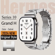 Luxury Stainless Steel Band for iWatch Series 10 46mm /Ultra 2 49mm 316L Metal Strap with Original F
